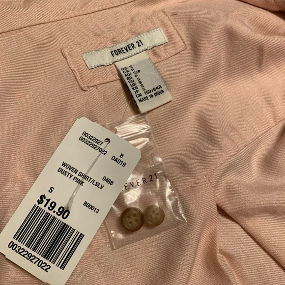 NWT! - button down shirt in blush - Picture 9 of 10